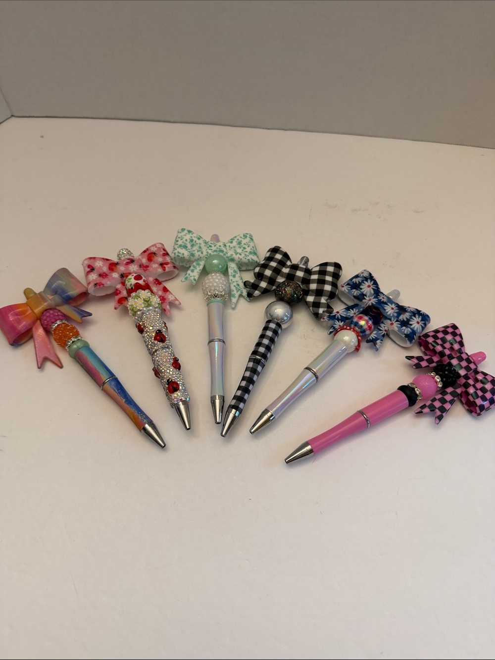 Large Bow Beaded Pens Choose Your Favorite